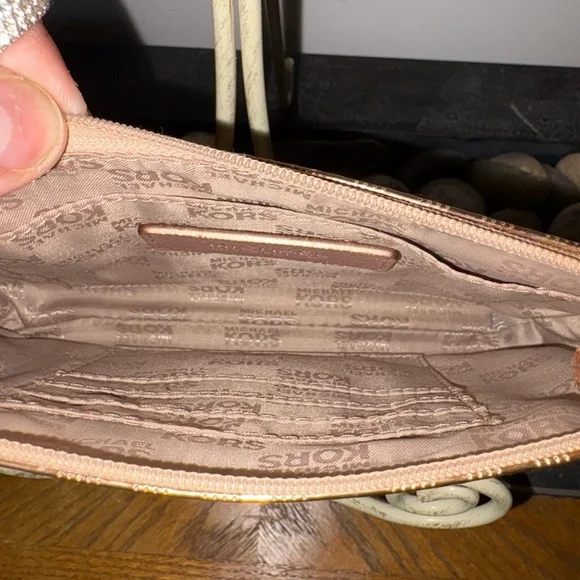 Michael Kors Metallic Rose Wristlet - Picture 8 of 9